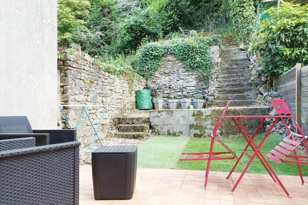 Oo Le Jardin Oo Paisible Studio Equipe Et Bien Place Quimper Exterior foto