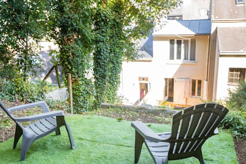 Oo Le Jardin Oo Paisible Studio Equipe Et Bien Place Quimper Exterior foto