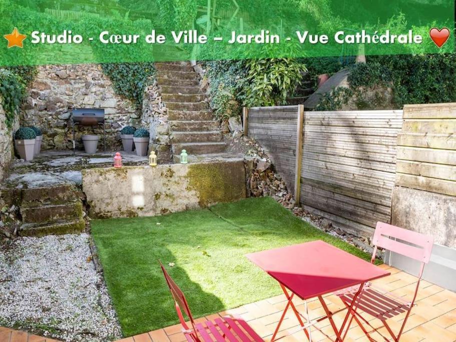 Oo Le Jardin Oo Paisible Studio Equipe Et Bien Place Quimper Exterior foto