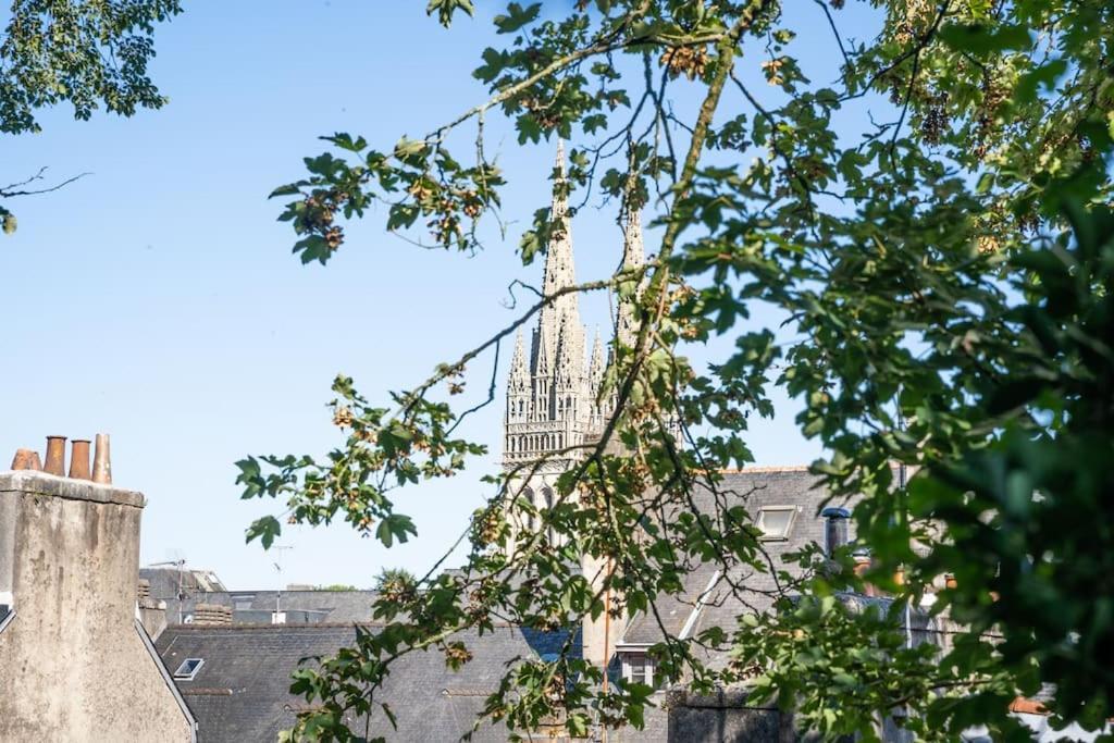 Oo Le Jardin Oo Paisible Studio Equipe Et Bien Place Quimper Exterior foto